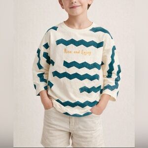 Zara Graphic tee Rise and Enjoy